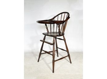 An Antique Child's Spindle Back High Chair