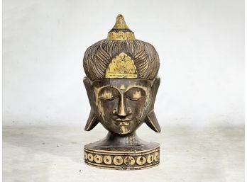 A Vintage Carved Asian Bust