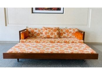 Sensational Vintage Mid-Century Modern Sleeper Sofa / Daybed