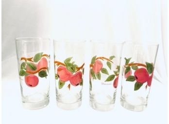 Set Of Fransiscan Hand-Painted Glasses (4ct)