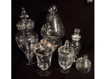 Grouping Of Vintage Apothecary Jars