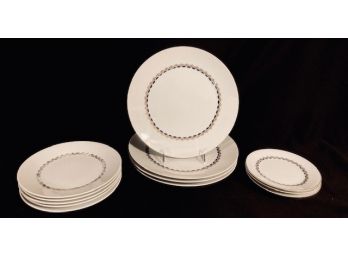 Vintage 'Medici' Plates By Mikasa (12ct)