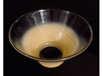 Vintage Mid Century Blendo Serving Bowl  By West Virginia Glass