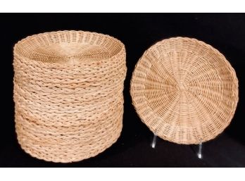 Vintage Wicker Paper Plate Charger Plates (24ct)