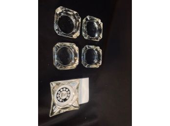 Collection Of Glass Ashtrays