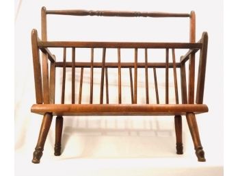 Vintage MCM Spindle Style Magazine Rack