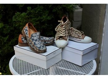 Two Pairs Of  Women's Coach Shoes - Size 8½