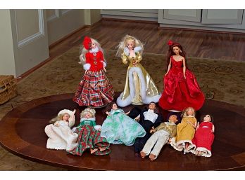 Seven Vintage Barbie Dolls