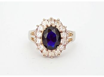 Beautiful Custom Made Sterling & Sapphire Replica Of Princess Diana's Wedding Ring