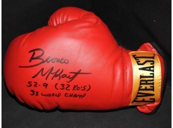 SIGNED 3 Time World Champion Bronco Mckart Boxing Glove