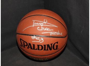 Signed Philadelphia 76ers Darryl Chocolate Thunder Dawkins Full Size Basketball