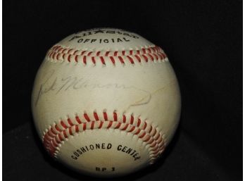 Signed Cleveland Indians Rick Manning Baseball