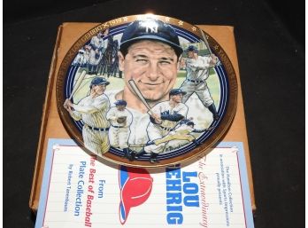 Lou Gehrig  23kt Numbered Plate