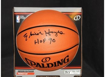 SIGNED NBA HOFer Elvin Hayes Full Size Basketball With COA