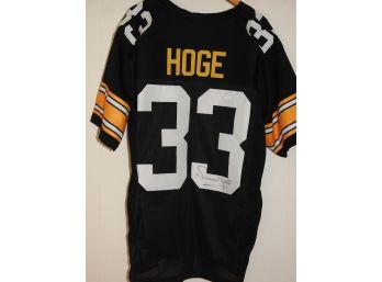 SIGNED Pittsburgh Steelers RB Merril Hoge Football Jersey With COA