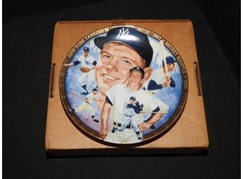 Mickey Mantle 23kt Numbered Plate