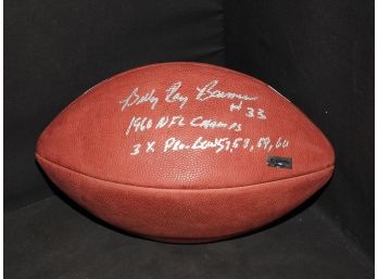 SIGNED Philadelphia Eagles Billy Ray Barnes Full Size Football With COA