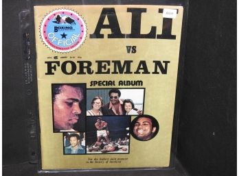 Rare 1974 Ali & Foreman Special Official Album Magazine Boxing Illustrated