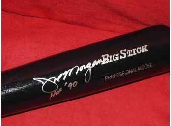 SIGNED Cincinatti Reds HOFer Joe Morgan Full Size Bat With COA