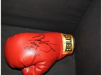 SIGNED 2004 Heavyweight Olympian Boxer Devin Vargas Full Size Boxing Glove