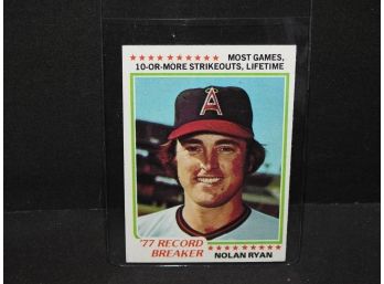 1978 Topps Nolan Ryan Basketball Card