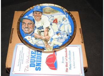 Duke Snider 23kt Numbered Plate