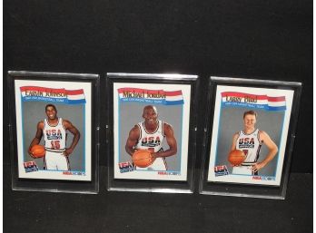 Michael Jordan Larry Bird Magic Johnson 1992 Dream Team NBA Hoops Olympic Cards