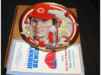 Johnny Bench 23kt Numbered Plate