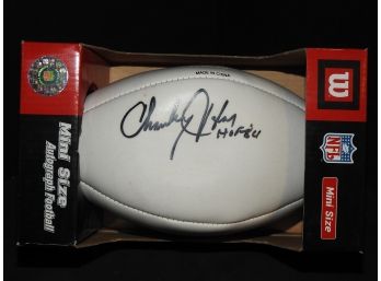 SIGNED HOFer Washington Redskins Charley Taylor Football