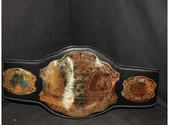 RARE SIGNED UFC HOFer Royce Gracie Full Size Replica Championship Belt With COA Badges Are Metal