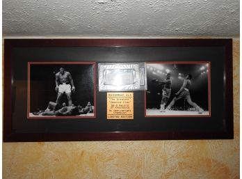 SIGNED Framed 16x34 PSA/DNA Authenticated Muhammad Ali Signatures With Great Photos