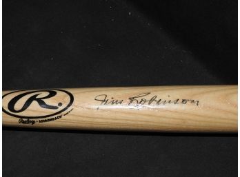 Signed Jim Robinson From The Negro League Mini Baseball Bat