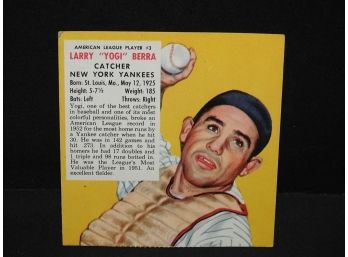 1955 Red Man #16 Yogi Berra Baseball Card