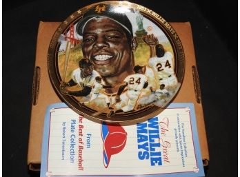 Willie Mays 23kt Numbered Plate