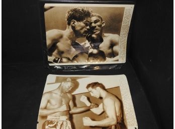 2 Old 8x10 Associated Press Boxing Photos Willie Pepp And More