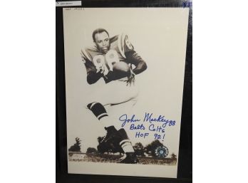 Large 20 Inch Photo Of HOFer Baltimore Colts John Mackey With COA