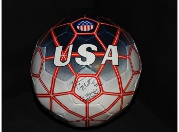 SIGNED Heather Mitts 3 X Olympic Gold Medalist Full Size Soccer Ball