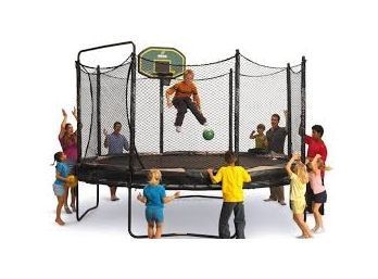 Used Alley Oops Double Bounce Trampoline - Retail $2800