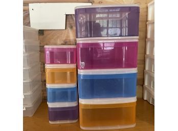 Colorful Plastic Bins/drawers