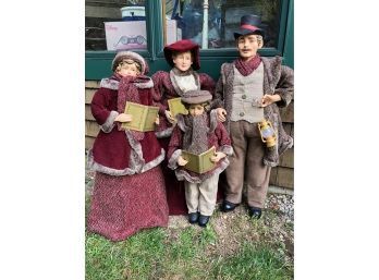 Holiday Decorations, Victorian Caroler Family - Tallest Is 41' - Not For Outdoor Use