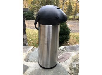 An Air Pump Coffee Thermos Dispenser By Copco