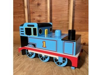 A Thomas The Tank Engine Wood Toy Chest