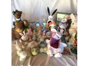 Large Assortment Of Easter Decor