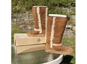 Kids Ugg Boots - Sunsparkle In Chestnut - Sz 2