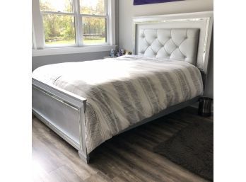 A Queen Size Bedframe With Hollywood Glam - Headboard Lights Up!