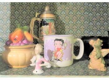 Kitchen Shelf Lot Right Side Betty Boop Beer Stein