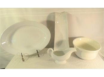 White Ironstone Serving Ware