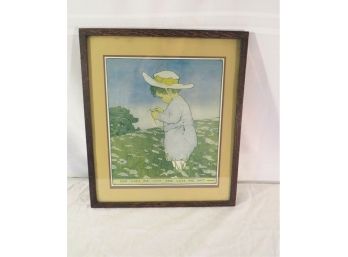 Jesse Wilcox Smith 'She Lufs Me' Antique Lithograph