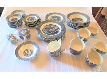 Currier & Ives Assorted Dinnerware Patterns