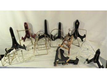 Collection Of Mini Photo Artwork Easels Display Stands